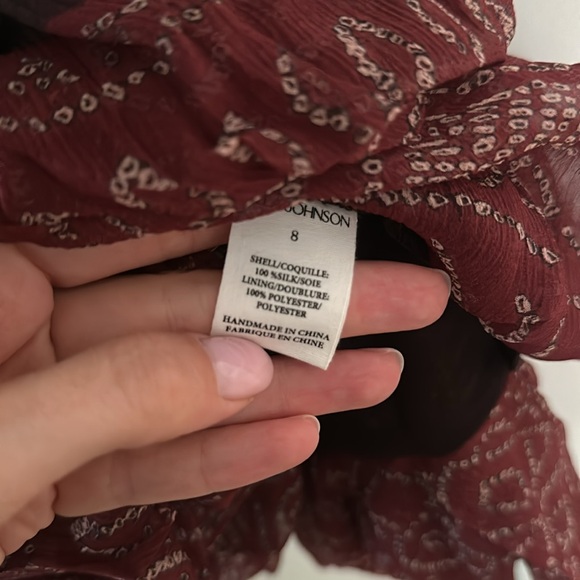 Ulla Johnson Leah Mini Dress in Garnet - Picture 4 of 4